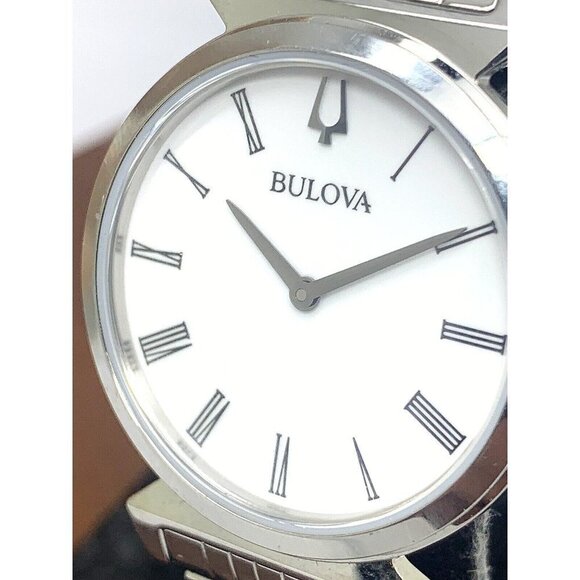 Bulova Women's Watch 96L275 Quartz White Dial Roman Numeral Stainless St…